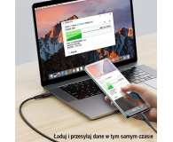 USAMS Kabel USB-C na USB-C 100W PDFast Charge 5A 1,2m czarny - 1569030 - zdjęcie 2